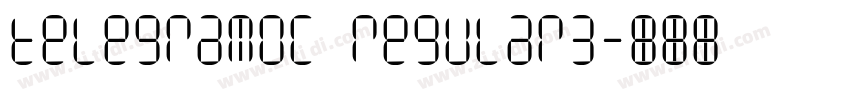 telegramoC regular3字体转换